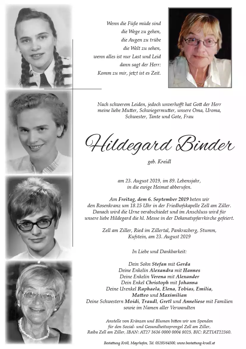 Parte von Hildegard Binder